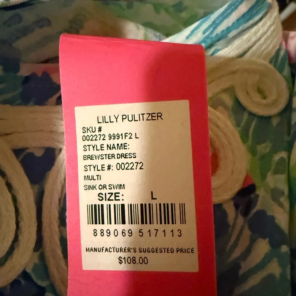 Lilly Pulitzer Brewster Dress NWT Size Large - Picture 6 of 6